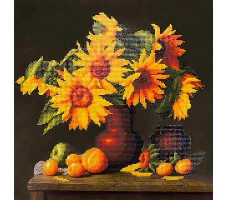 Фрея Кристальная мозаика Подсолнухи 37x37 см