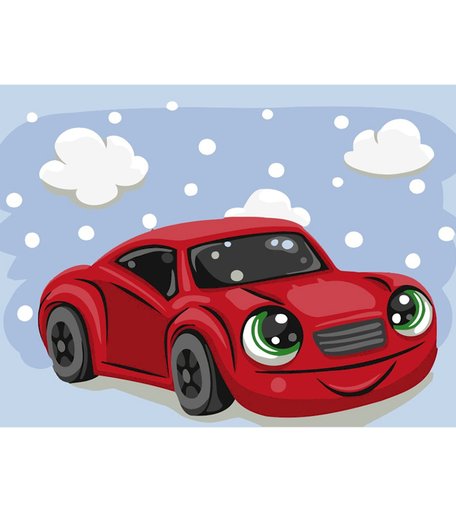 Набор для раскрашивания по номерам ФРЕЯ Прокачу с ветерком!