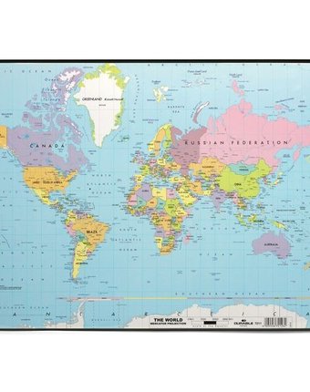 Миниатюра фотографии Durable настольное покрытие 40х60 карта мира