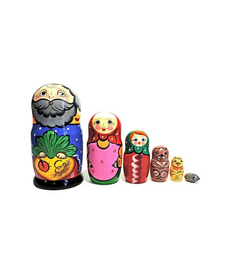 Матрешка Taowa Сказка Репка (синяя рубаха)