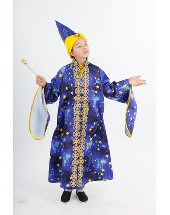 Миниатюра фотографии Пуговка карнавальный костюм звездочет сказочный маскарад
