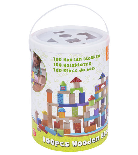 Деревянный конструктор Edufun , 100 дет.