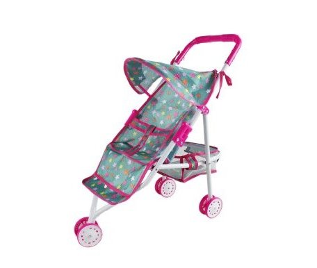 Коляска для куклы Наша Игрушка светящаяся Салют 51x27x53 см