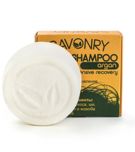 Твердый шампунь SAVONRY Твердый шампунь SAVONRY ARGANA (интенсивное восстановление) ARGANA 80 г
