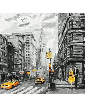 Molly Картина по номерам Нью-Йорк 30х40 см
