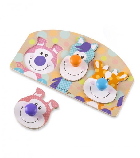 Деревянная игрушка Melissa & Doug Мои первые пазлы Животные фермы