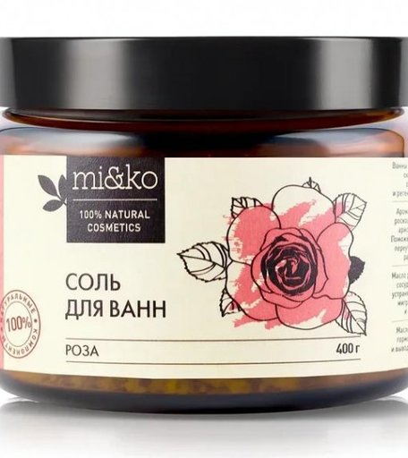MI&KO Соль для ванн Роза 400 г