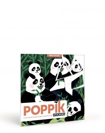 PoppiK Головоломка - наклейка Дикие животные