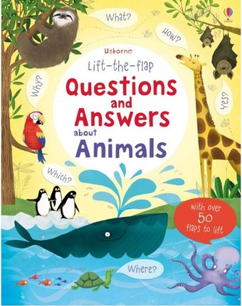 Миниатюра фотографии Usborne lift-the-flap questions and answers about animals