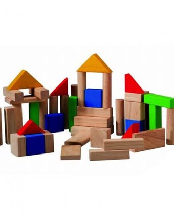 Миниатюра фотографии Деревянный конструктор plan toys блоки