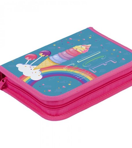 Berlingo Пенал 1 отделение Rainbow Ice-cream 200x140x40 мм