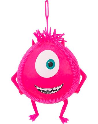 Антистресс игрушка Игруша Инопланетянин розовый со светом 22 см