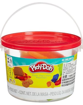 Набор для лепки из пластилина Play-Doh Ведёрочко красная коричневый