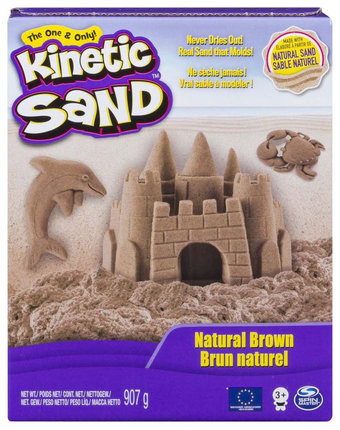 Миниатюра фотографии Набор kinetic sand кинетический песок натурального цвета