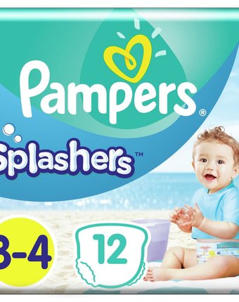 Трусики-подгузники Pampers Splashers, р. 03.апр, 6-11 кг, 12 шт
