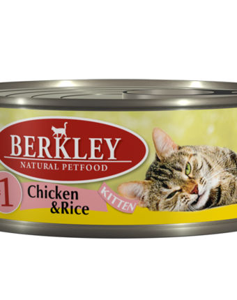 Влажный корм Berkley №1, цыпленок/рис, 100 г
