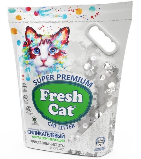 Наполнитель впитывающий Fresh Cat впитывающий силикагелевый наполнитель \