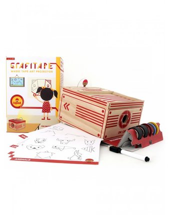 Kipod Toys Деревянный набор Проектор с клейкими лентами