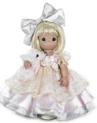 Миниатюра фотографии Precious кукла в кружевах с питомцем 40 см
