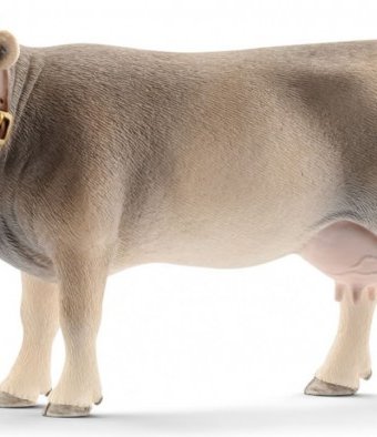 Миниатюра фотографии Schleich игровая фигурка бурая швицкая корова