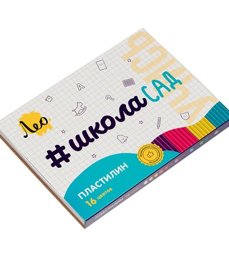 Пластилин классический Лео Учись, (16 цв/320 г)