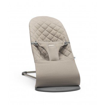 Кресло-шезлонг BabyBjörn Bliss Cotton, цвет: песочный