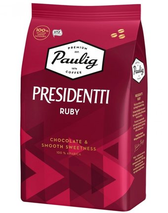 Paulig Кофе в зернах Presidentti Ruby 1 кг