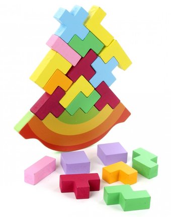 Миниатюра фотографии Деревянная игрушка фабрика фантазий баланс головоломка