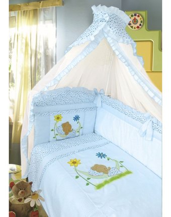 Миниатюра фотографии Комплект в кроватку золотой гусь сладкий сон (7 предметов)