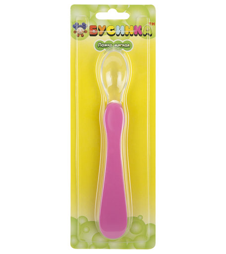 Ложка Бусинка силиконовая пластик с 6 месяцев
