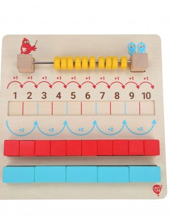 Миниатюра фотографии Деревянная игрушка lucy & leo обучающий набор начальная математика