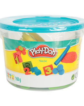 Набор для лепки из пластилина Play-Doh Ведёрочко голубая желтый