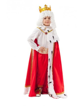 Миниатюра фотографии Пуговка карнавальный костюм король сказочный маскарад