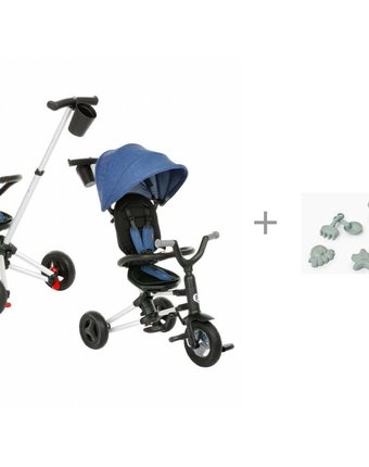 Миниатюра фотографии Велосипед трехколесный q-play nova s700 и набор для игры с песком happy baby 50631