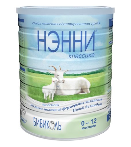 Молочная смесь Нэнни Классика адаптированная 0-12 мес, 800 г
