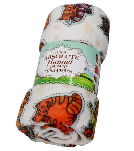Плед TexRepublic из фланели плед 1 шт. 110 х 140 см
