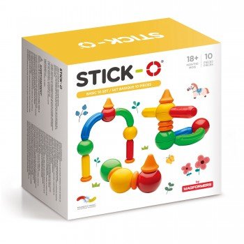 Конструктор магнитный Stick-O, 10 деталей