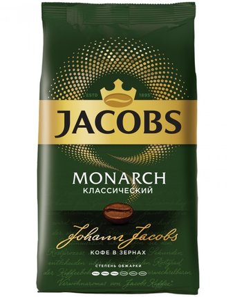 Миниатюра фотографии Jacobs кофе в зернах monarch 1 кг