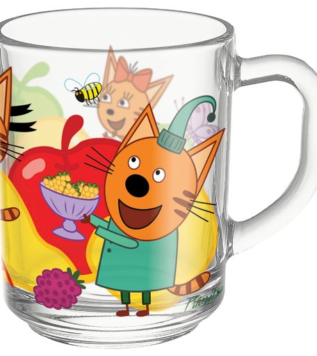 кружка Priority Кружка PrioritY Три кота Фрукты 200 мл. в подарочной коробке Три кота Фрукты, 200 мл