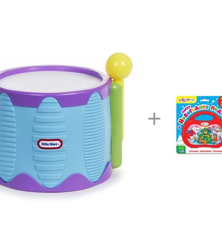 Музыкальный инструмент Little Tikes Барабан с палочками и плеер Новогодние подарки
