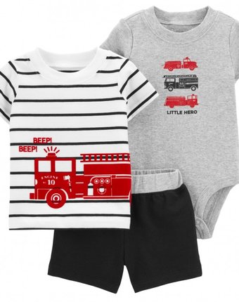 Carter's Комплект для мальчика (боди, футболка, шорты) 1K446010