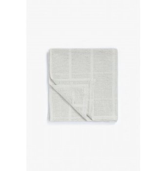 Миниатюра фотографии Одеяло ажурное mothercare, 70х90 см, серый