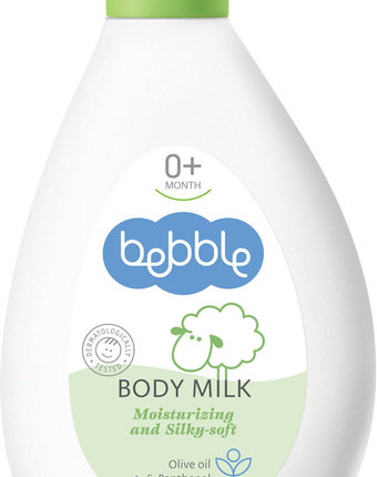 Миниатюра фотографии Молочко bebble для тела детское body milk, с рождения, 200 мл