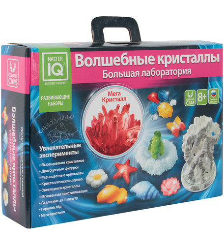 Набор для опытов Каррас Волшебные кристаллы. Большая лаборатория