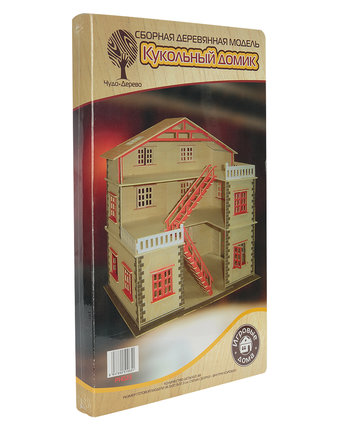 Миниатюра фотографии Деревянный конструктор wooden toys кукольный домик