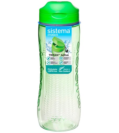 Sistema, Бутылка для воды 800мл Hydrate, зеленый