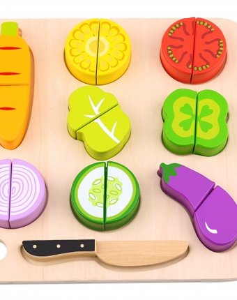 Деревянная игрушка Tooky Toy Игровой набор Овощи