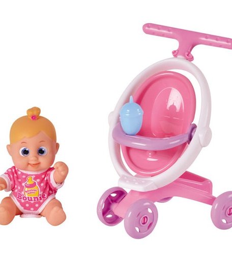 Bouncin' Babies Кукла Бони с коляской 16 см