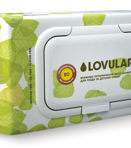 Влажные фито-салфетки Lovular 80 шт.