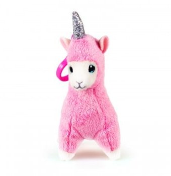 Миниатюра фотографии Мягкая игрушка-брелок "лама-единорог" lana ty beanie boo`s, розовый